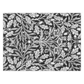 Spiegelkernen und Eiche Blätter Schwarz & Weiß Tischdecke (Vorderseite (Horizontal))