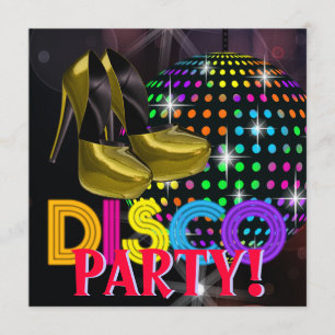 Spiegelkugel-Disco-Tanzparty-Einladungen Einladung