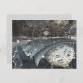 Spiegelkugeln Fraktal Postkarte (Vorne/Hinten)