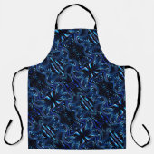 Spiegeln geformter Blume und Schmetterling in dunk Schürze (Vorderseite)