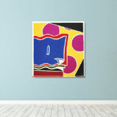 Spiegeln - Großer Canvas Print Leinwanddruck (Insitu (Holzboden))