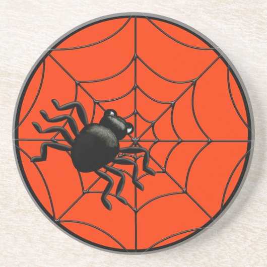 Spiegeln und WebHalloween Getränkeuntersetzer (Vorne)