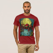 Spiegeln unter dem Vollmond - Pop Art Ho T-Shirt (Vorne ganz)