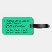 Spiegeln von Flops-Gepäckanhänger 3 mit einem ande Gepäckanhänger (Rückseite horizontal)