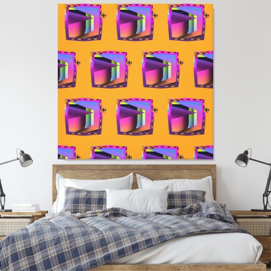 Spiegelnde Linsen Leinwanddruck (Insitu (Schlafzimmer))