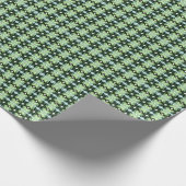 Spiegelnder mintgrüner Drache Geschenkpapier (Ecke)