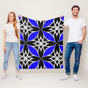 Spiegelndes Keltisch ( Flutterby Blau ) Fleecedecke