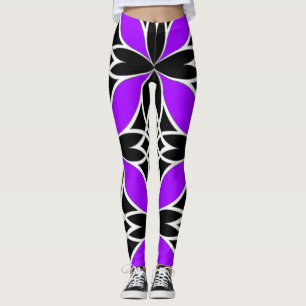 Spiegelndes Keltisch ( Flutterby Violett ) Leggings