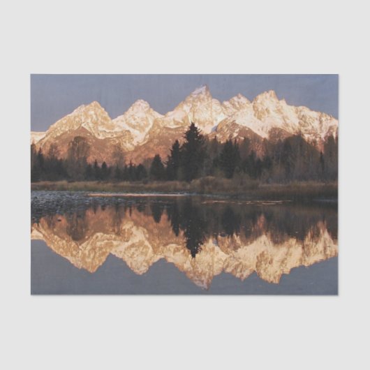 Spiegelpapier für Berge Seidenpapier (Vorderseite)