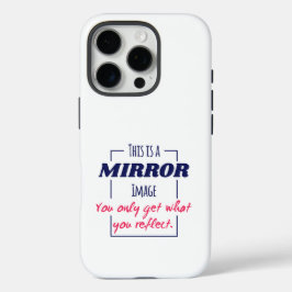 Spiegelreflexions-Mindset Motivationsdesign iPhone 16 Pro Hülle