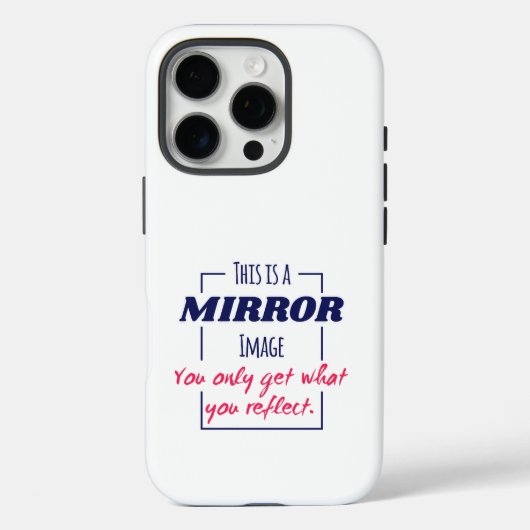 Spiegelreflexions-Mindset Motivationsdesign Case-Mate iPhone Hülle (Rückseite)