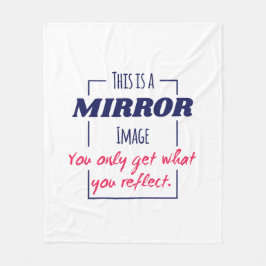 Spiegelreflexions-Mindset Motivationsdesign Fleecedecke