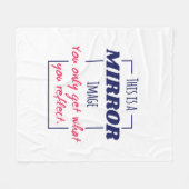 Spiegelreflexions-Mindset Motivationsdesign Fleecedecke (Vorderseite (Horizontal))