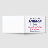 Spiegelreflexions-Mindset Motivationsdesign Gästebuch (Voll)