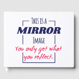 Spiegelreflexions-Mindset Motivationsdesign Gästebuch