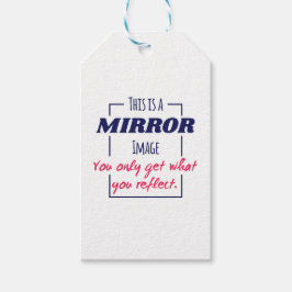 Spiegelreflexions-Mindset Motivationsdesign Geschenkanhänger