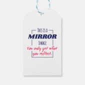 Spiegelreflexions-Mindset Motivationsdesign Geschenkanhänger (Rückseite)