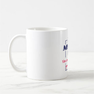 Spiegelreflexions-Mindset Motivationsdesign Kaffeetasse
