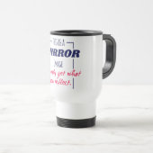 Spiegelreflexions-Mindset Motivationsdesign Reisebecher (VorderseiteRechts)