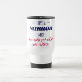 Spiegelreflexions-Mindset Motivationsdesign Reisebecher (Mittel)