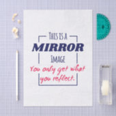 Spiegelreflexions-Mindset Motivationsdesign Seidenpapier (Handwerk)