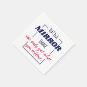 Spiegelreflexions-Mindset Motivationsdesign Serviette (Ecke)