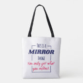 Spiegelreflexions-Mindset Motivationsdesign Tasche (Rückseite)