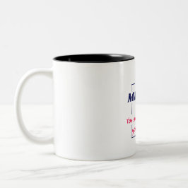 Spiegelreflexions-Mindset Motivationsdesign Zweifarbige Tasse