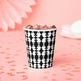 Spiegelrored Ghost Pattern Paper Cup Pappbecher