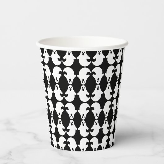 Spiegelrored Ghost Pattern Paper Cup Pappbecher (Rückseite)