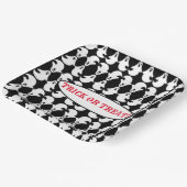 Spiegelrored Ghost Pattern Square Papierplatte Pappteller (Gewinkelt)