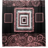 Spiegelroter Duschvorhang (Vorderseite)