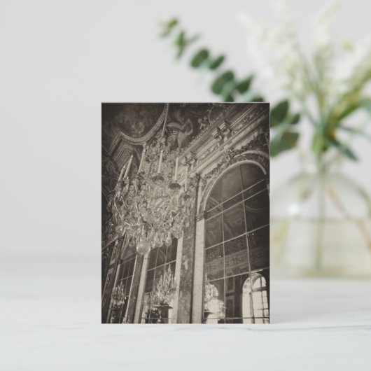 Spiegelsaal, Château Versailles 1 Postkarte (Stehend Vorderseite)