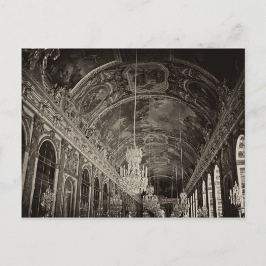 Spiegelsaal, Château Versailles 2 Postkarte (Vorderseite)