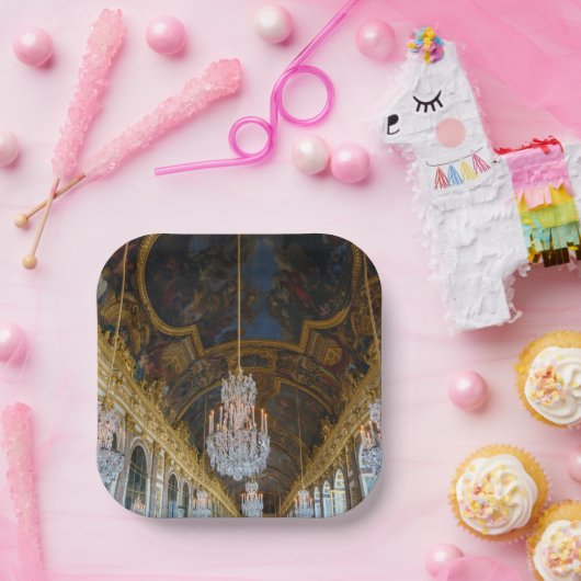 Spiegelsaal im Schloss Versailles Pappteller (Party)