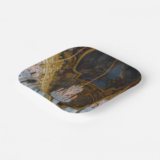 Spiegelsaal im Schloss Versailles Pappteller (Gewinkelt)