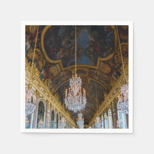 Spiegelsaal im Schloss Versailles Serviette (Vorderseite)