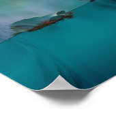 Spiegelsee in den Bergen Poster (Ecke)