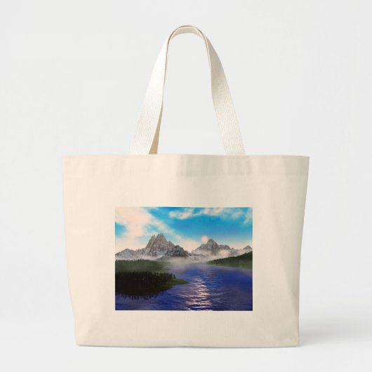 Spiegelsee Jumbo Stoffbeutel (Vorne)