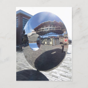 Spiegelskulptur Postkarte