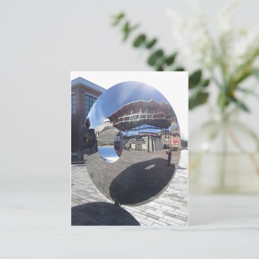Spiegelskulptur Postkarte (Stehend Vorderseite)