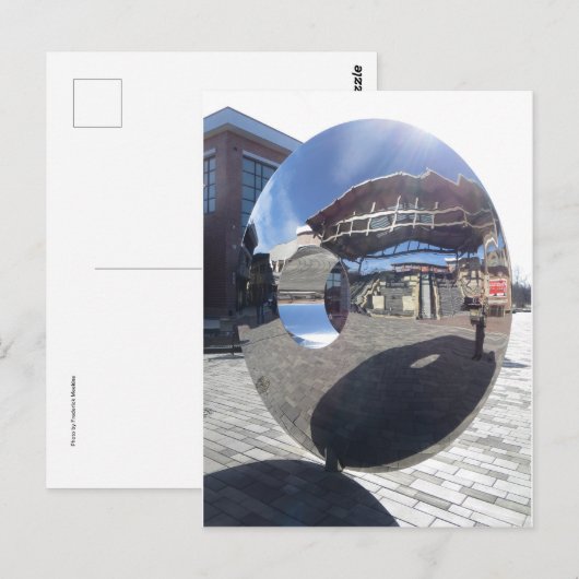 Spiegelskulptur Postkarte (Vorne/Hinten)