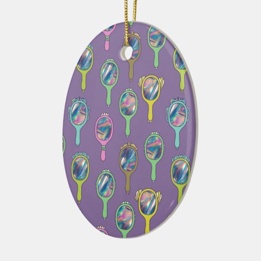 Spiegelspiegel Keramikornament (Links)