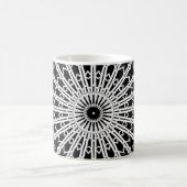 Spiegelsymmetrisches Mandala Kaffeetasse (Mittel)