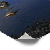 Spiegelung am Two Medicine Lake Poster (Ecke)