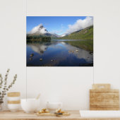 Spiegelung am Two Medicine Lake Poster (Küche)