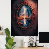 Spiegelung an der Verzauberung Poster (Heimbüro)