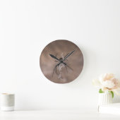 Spiegelung an der Wand Runde Wanduhr (Zuhause)