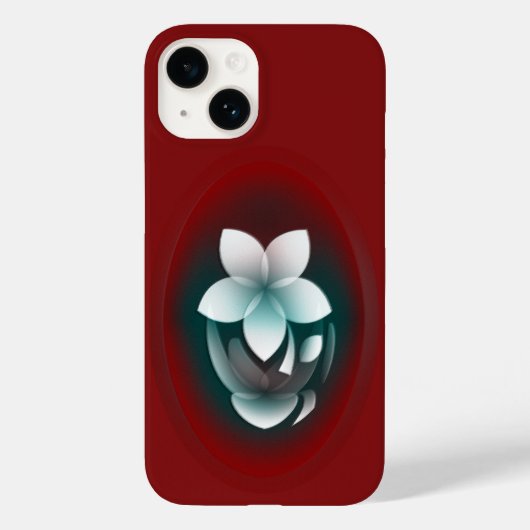 Spiegelung der weißen Blume Case-Mate iPhone Hülle (Rückseite)