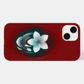 Spiegelung der weißen Blume Case-Mate iPhone Hülle (Rückseite (Horizontal))